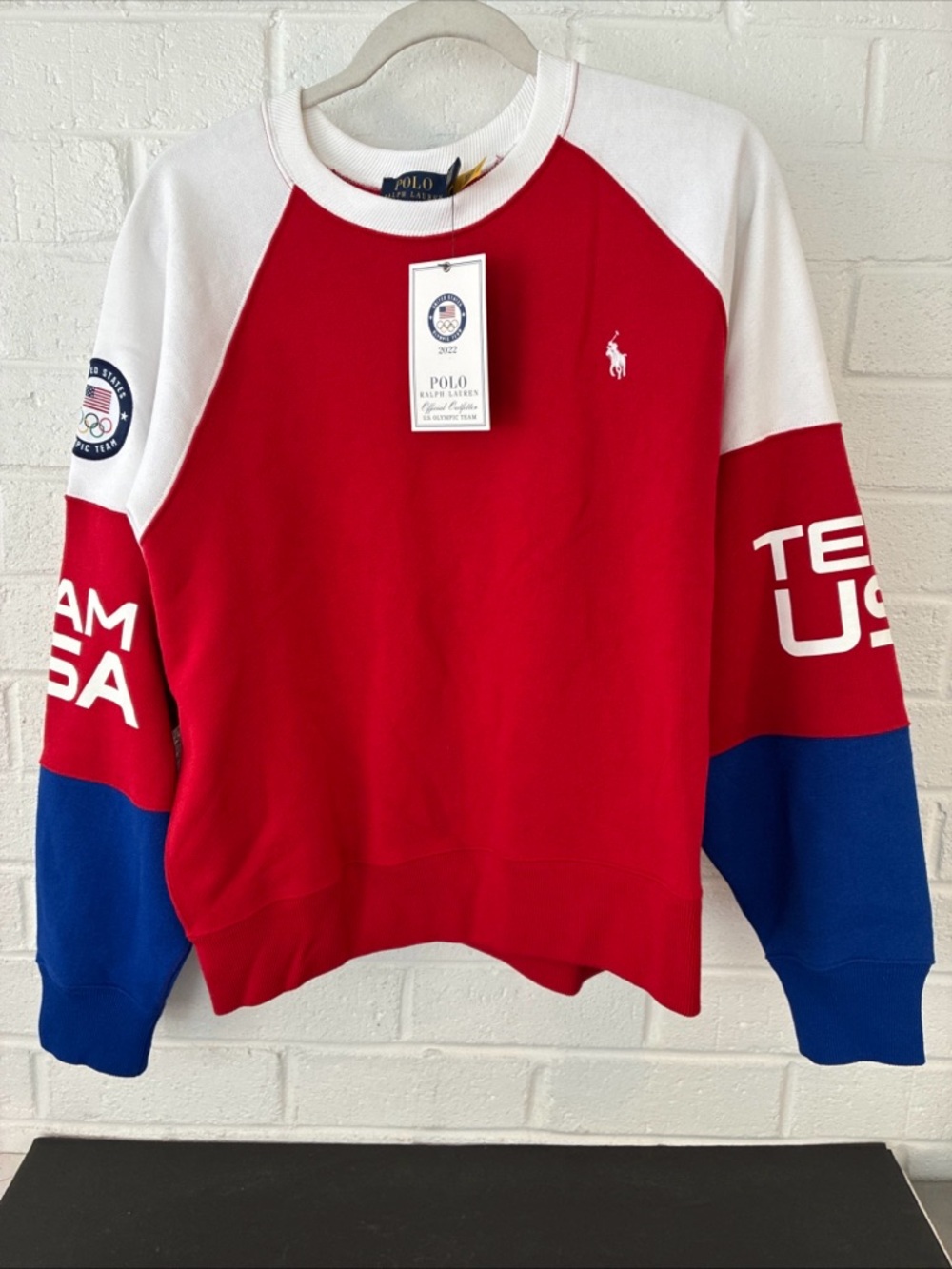 Authentic Polo Ralph Lauren USA 2022 Olympic Team Sweatshirt Women Sz XL NWT